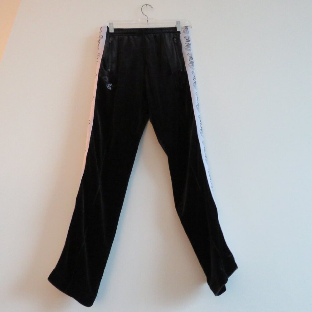 FDMTL X BILLIONAIRES BOY CLUB Black Velour Velvet Track Pants Street Mens Sz S - Picture 11 of 16